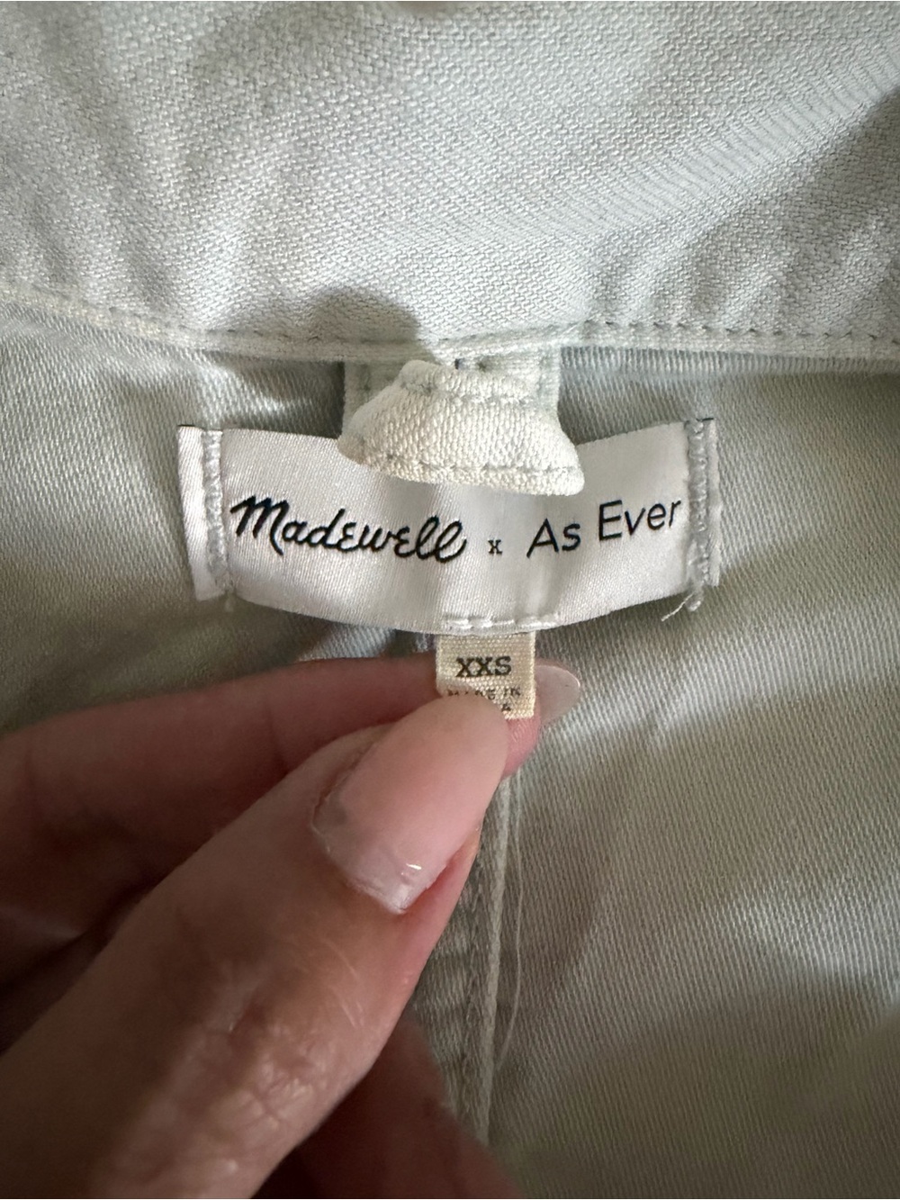 Madewell x As Ever Coveralls in Dawn Mist Garment-dyed Jumpsuit Size XXS - Picture 5 of 9